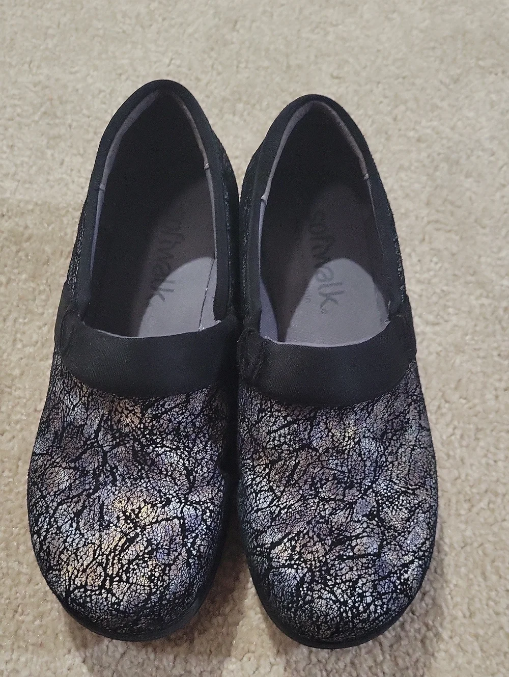 SoftWalk Salina Metallic Woven womens Clogs/Mule